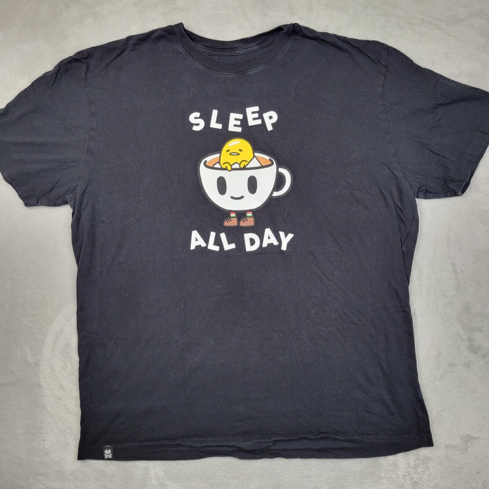 Tokidoki  Shirt Men XXL Gudetama‎ Graphic Tee Animation Cyber Cartoon Sleep Day